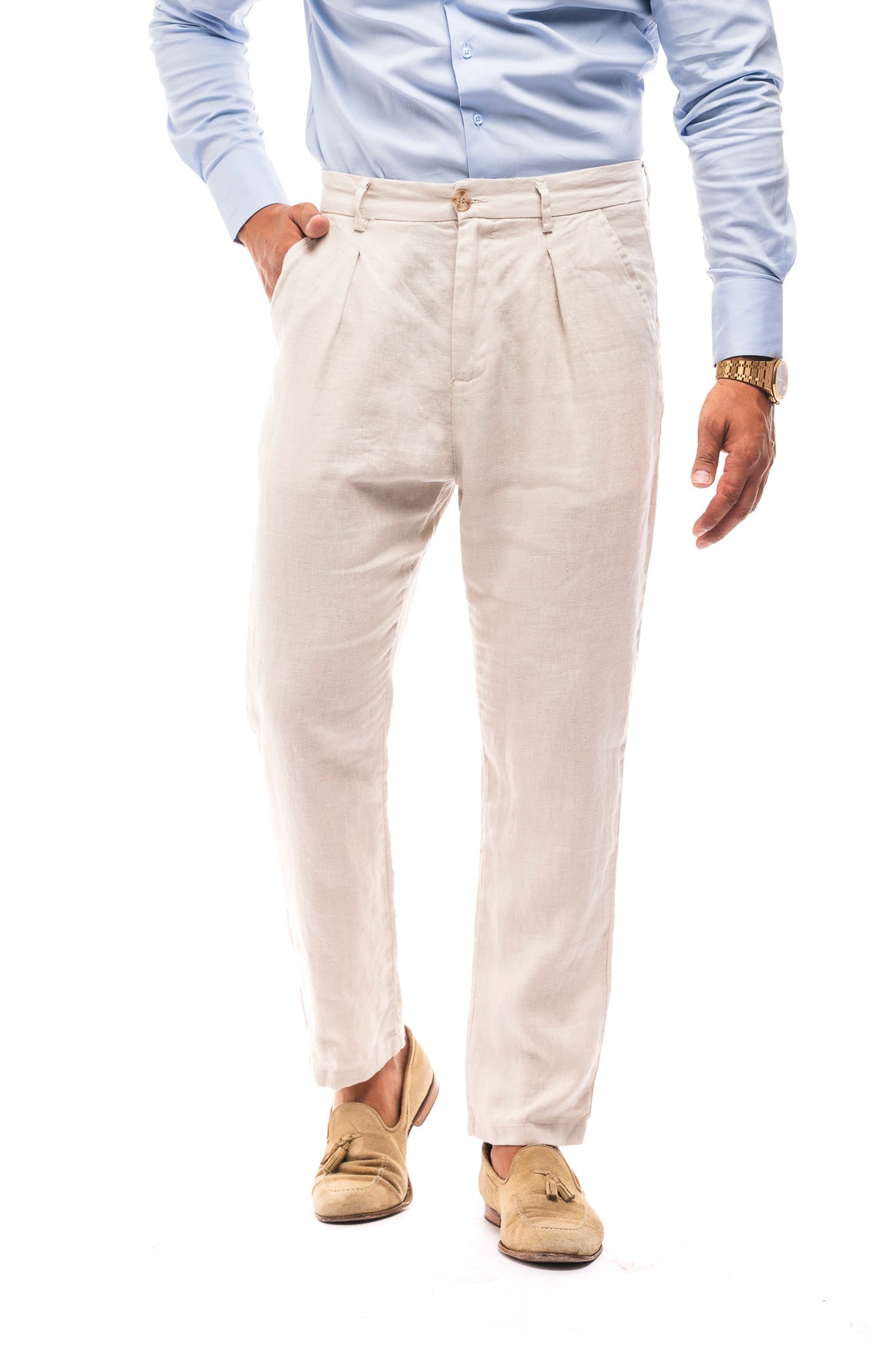 PANTALÓN LINO PINZA