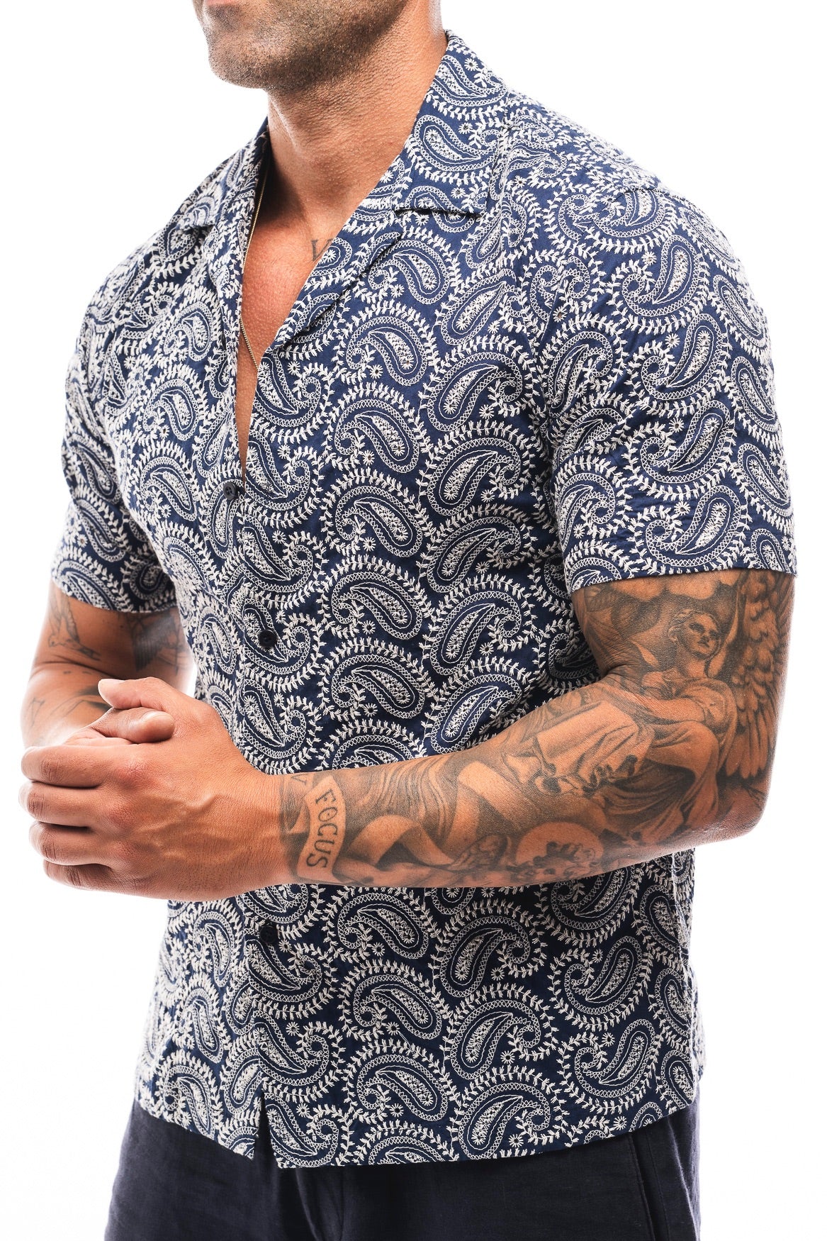 CAMISA ESTAMPADA MARINO