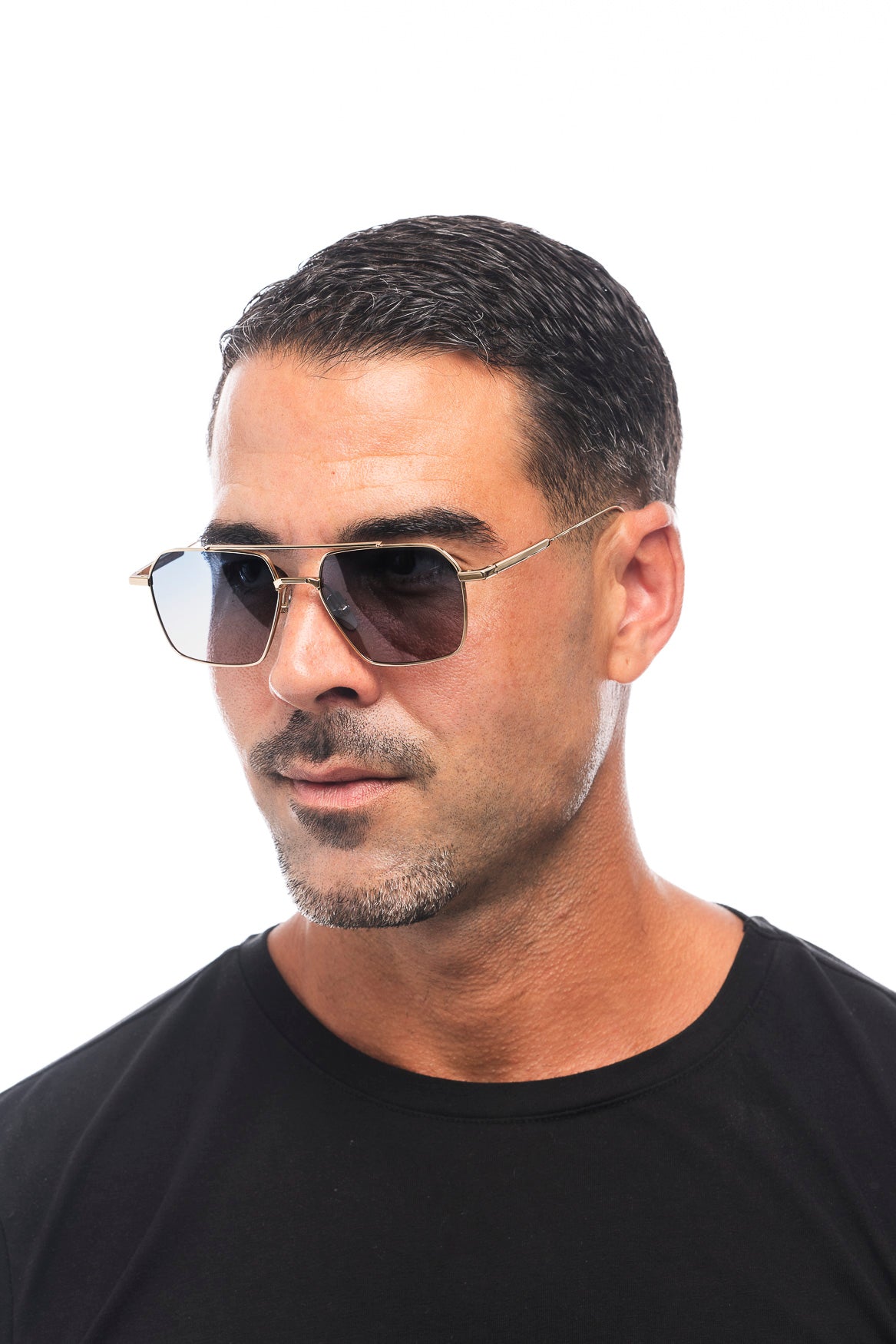 GAFAS DE SOL TITANIO/MONTURA ORO