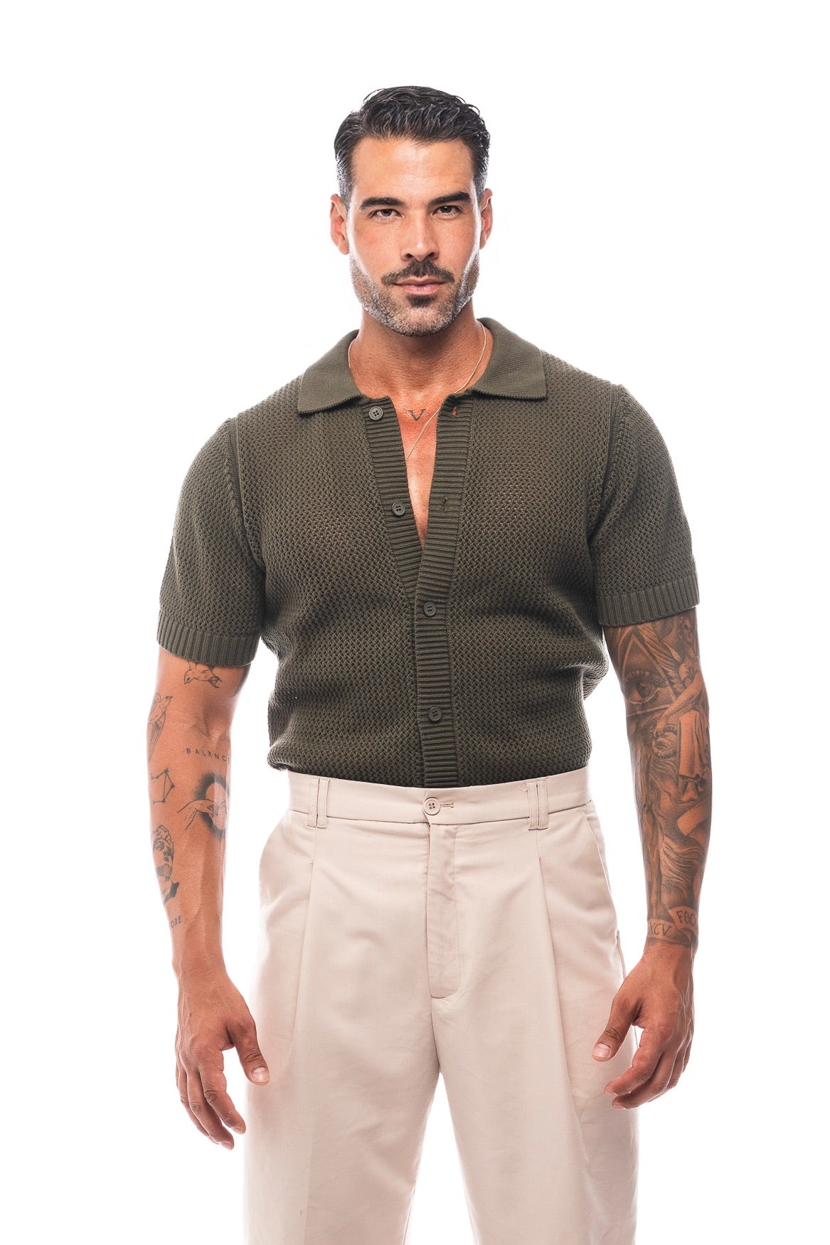 POLO CARDIGAN CROCHET