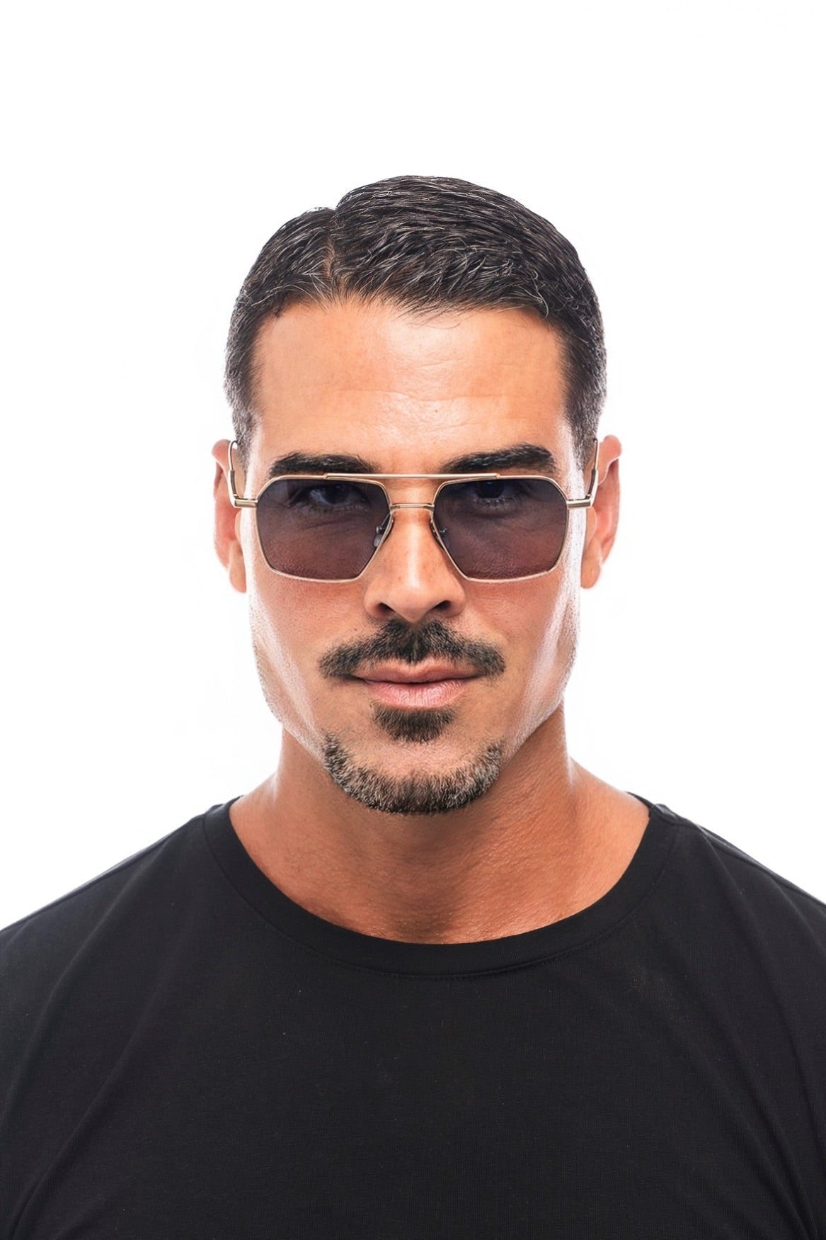 GAFAS DE SOL TITANIO/MONTURA ORO