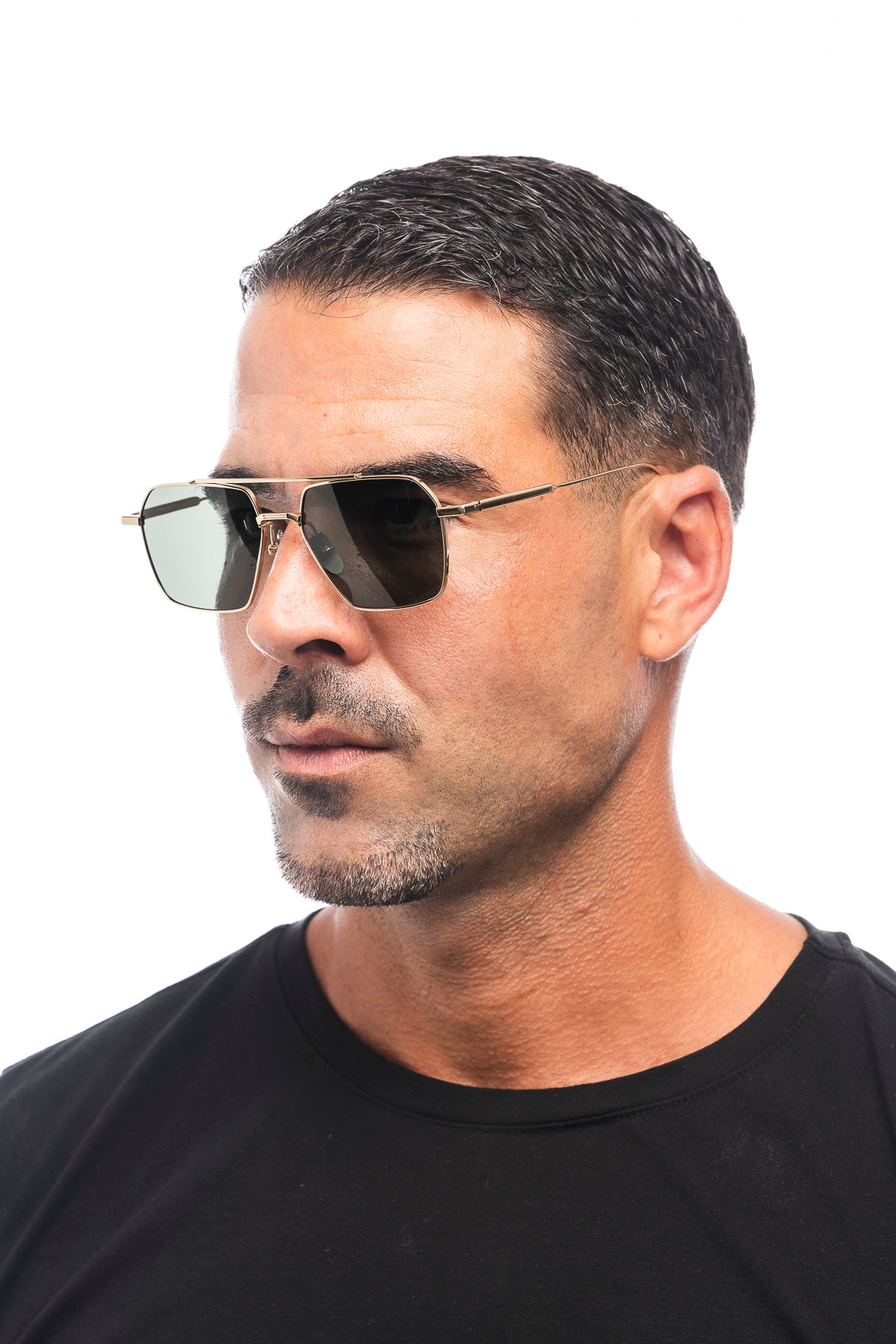 GAFAS DE SOL TITANIO/MONTURA ORO