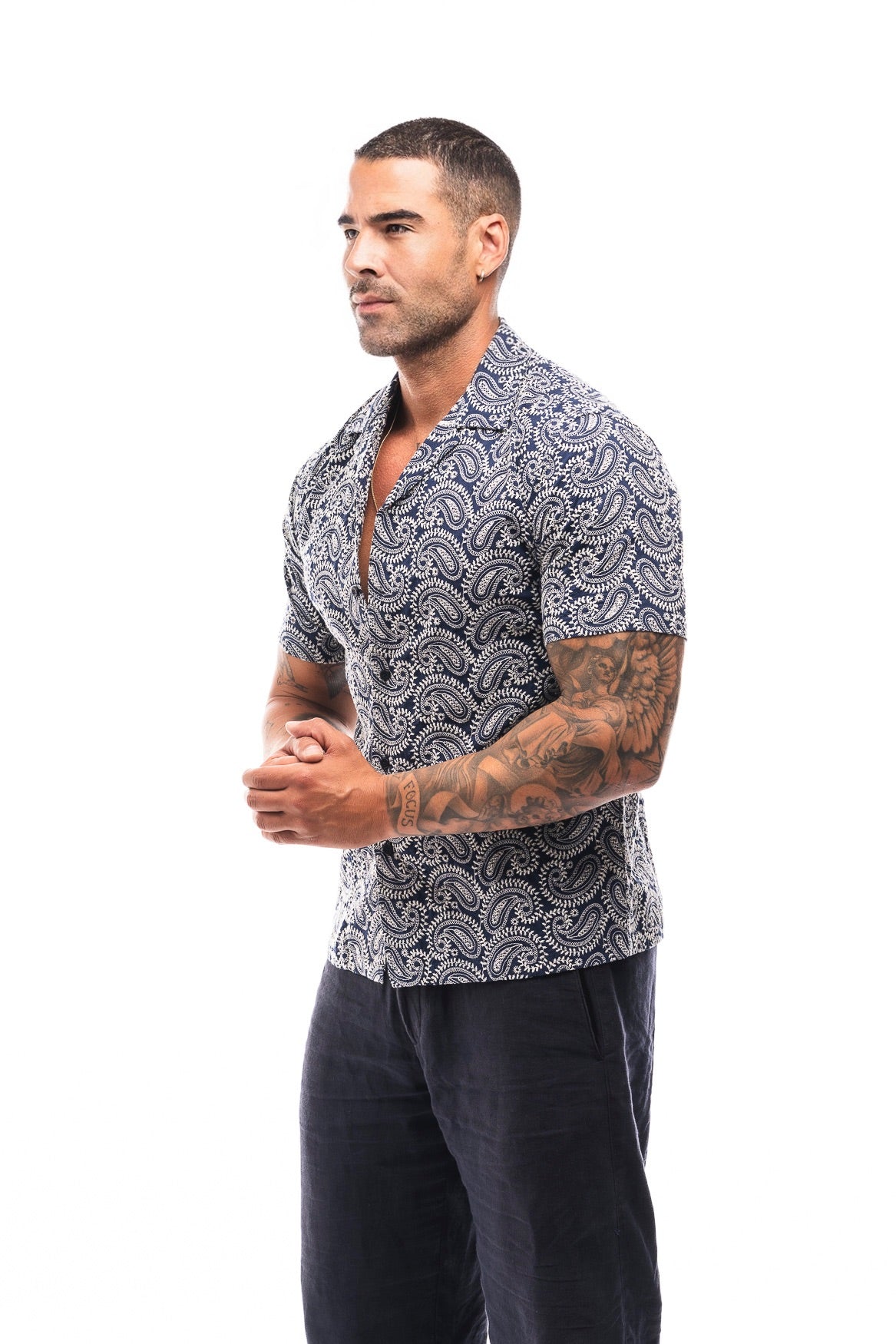 CAMISA ESTAMPADA MARINO