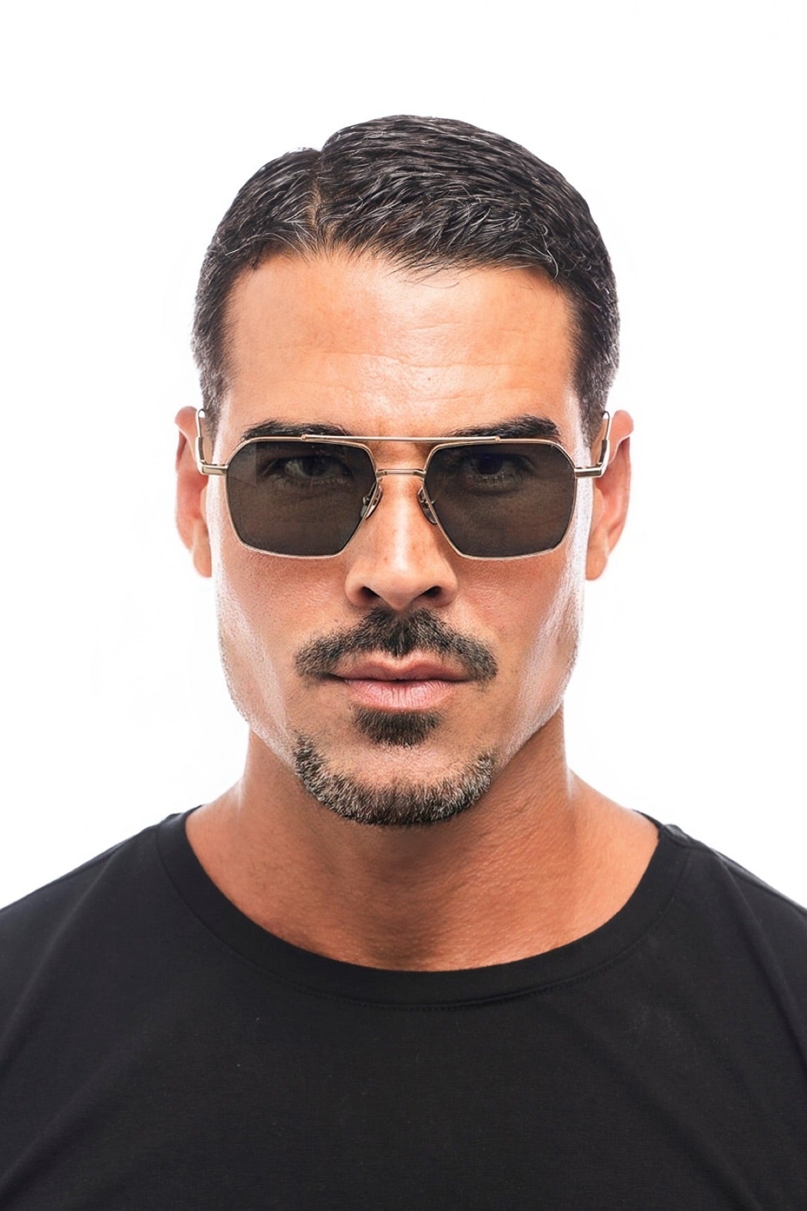 GAFAS DE SOL TITANIO/MONTURA ORO