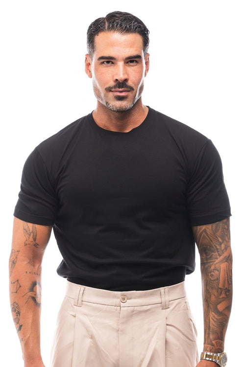 PACK CAMISETA BÁSICA SLIM FIT - BLANCA Y NEGRA