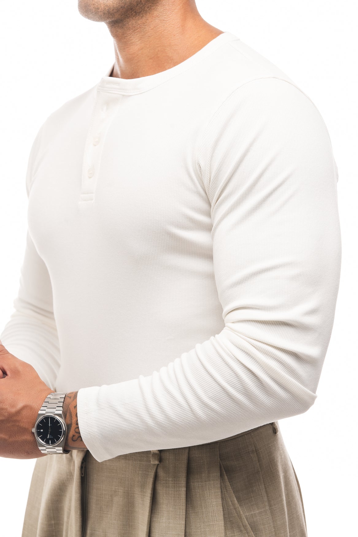 CAMISETA HENLEY CANALÉ MANGA LARGA
