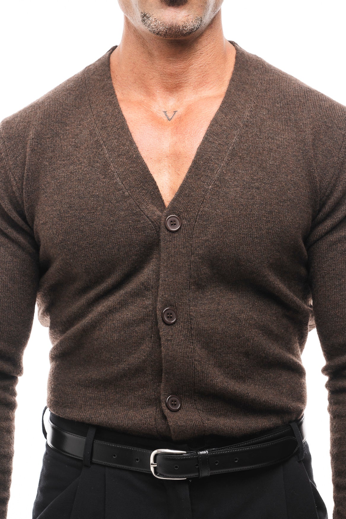 CÁRDIGAN LANA CUELLO PICO