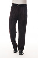 PANTALONI BAGGY A RIGHE GESSATE