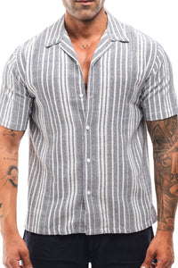 CAMISA RAYAS MARINO