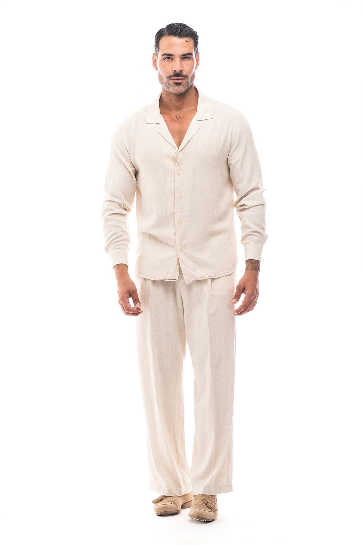 CONJUNTO LINO BEIGE