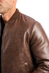 CHAQUETA BOMBER PIEL