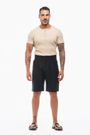 PANTALÓN BERMUDA PINZAS
