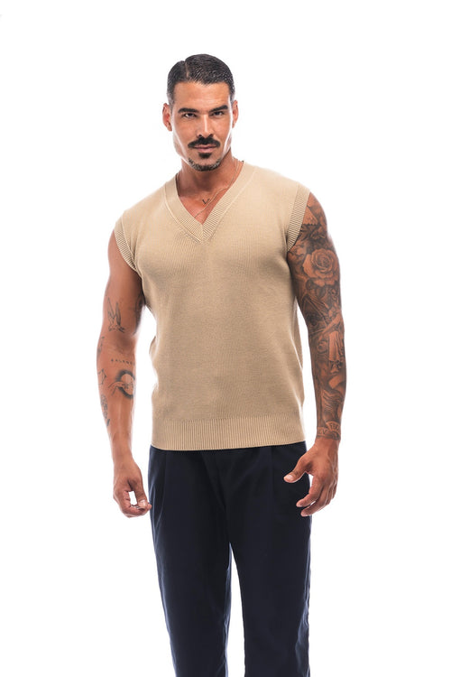 CHALECO KNIT 100% COTTON