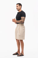 PANTALÓN BERMUDA PINZAS