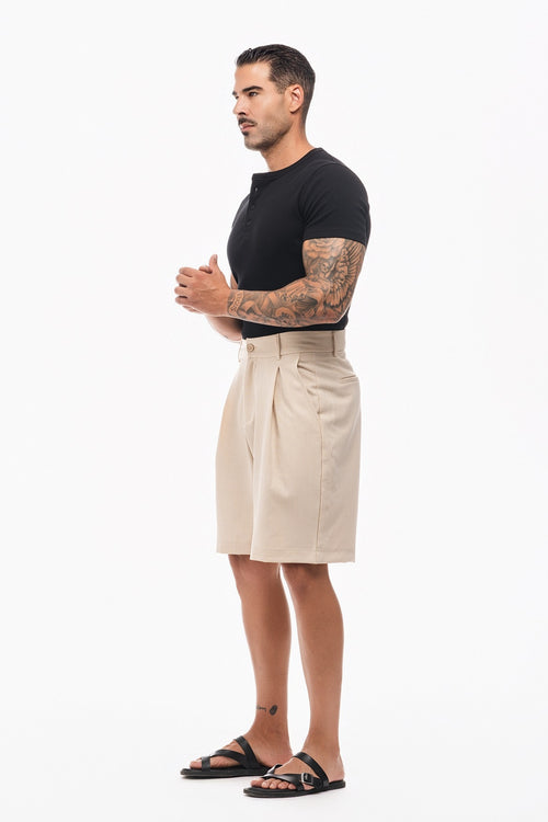 PANTALÓN BERMUDA PINZAS