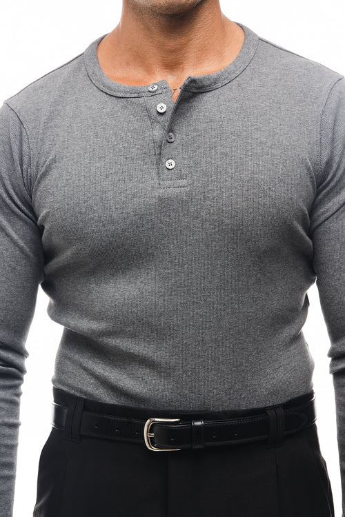 CAMISETA HENLEY CANALÉ MANGA LARGA