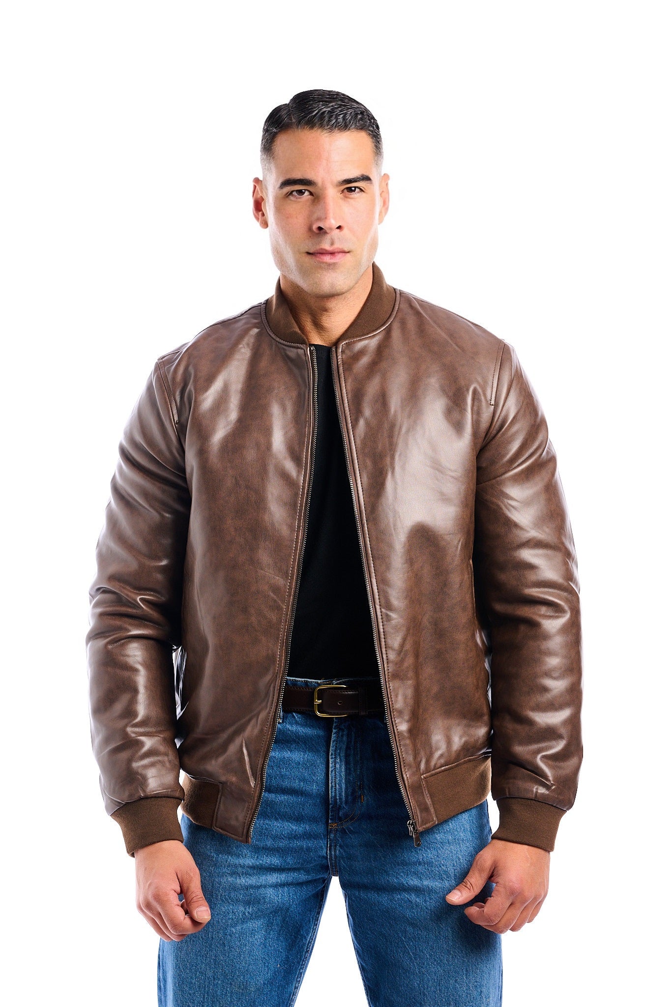 CHAQUETA BOMBER PIEL