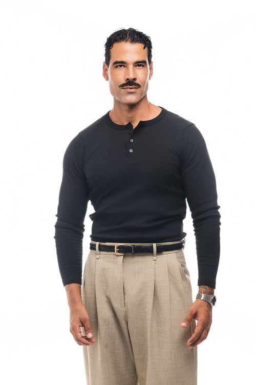 CAMISETA HENLEY CANALÉ MANGA LARGA