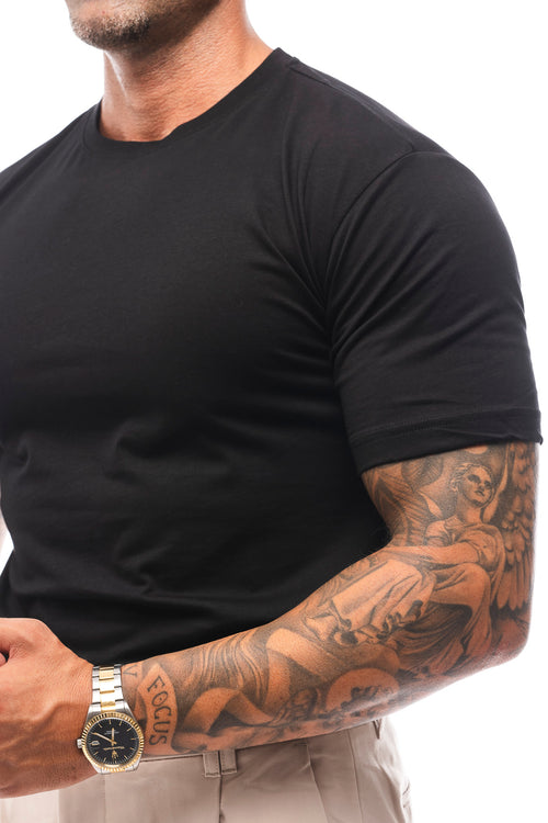 PACK CAMISETA BÁSICA SLIM FIT - BLANCA Y NEGRA