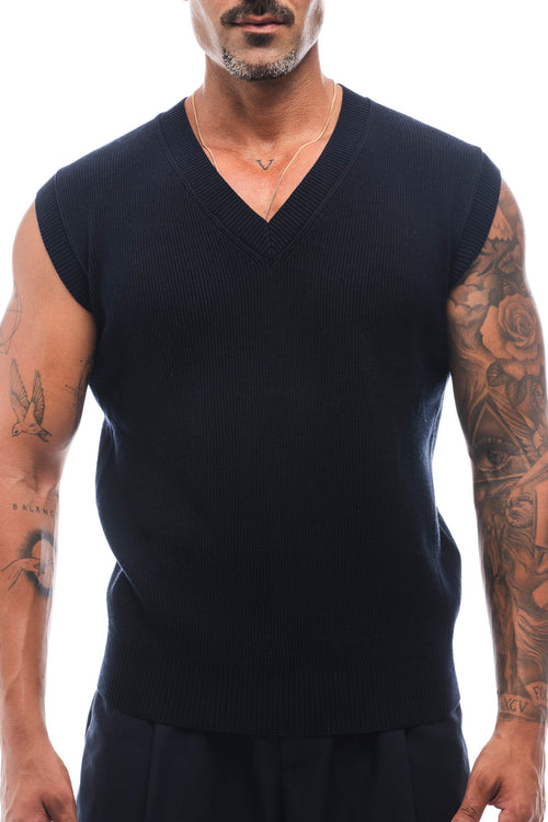 CHALECO KNIT 100% COTTON