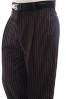 PANTALONI BAGGY A RIGHE GESSATE