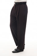 PANTALONI BAGGY A RIGHE GESSATE