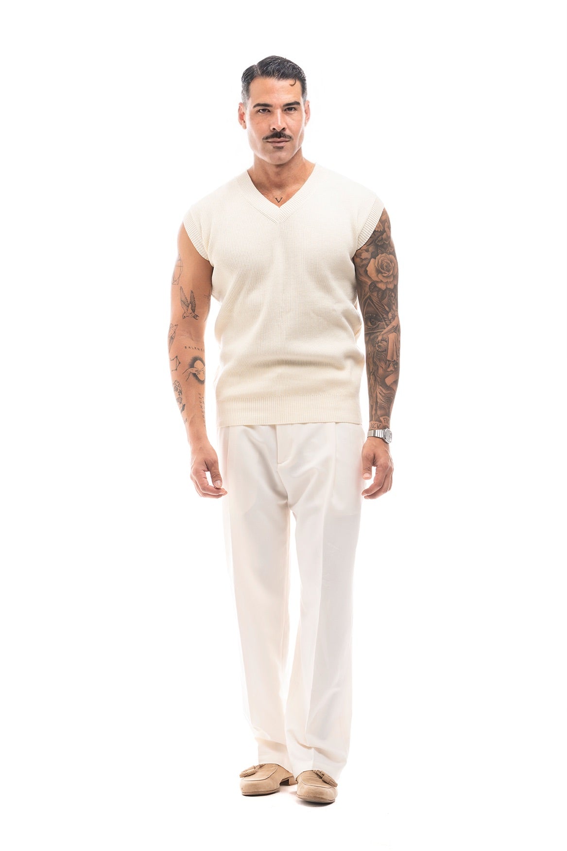CHALECO KNIT 100% COTTON