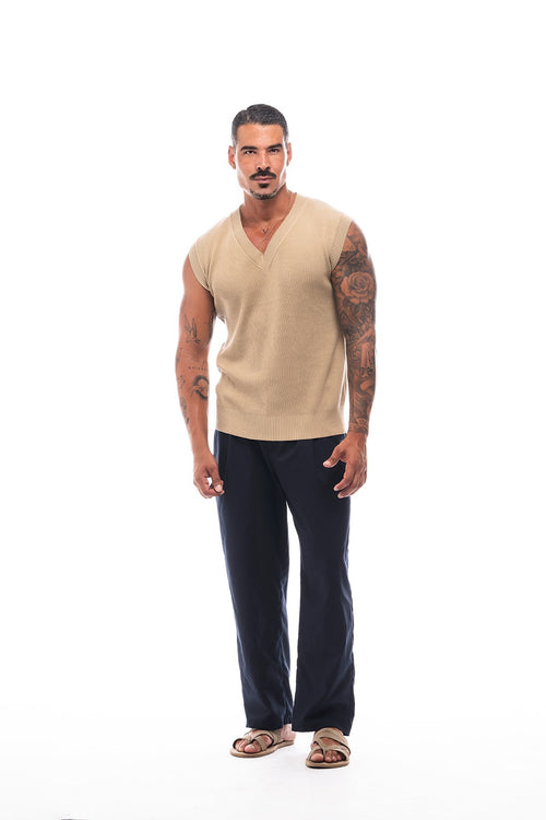 CHALECO KNIT 100% COTTON