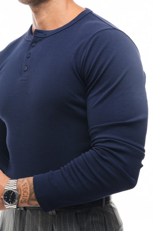 CAMISETA HENLEY CANALÉ MANGA LARGA