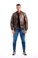 CHAQUETA BOMBER PIEL