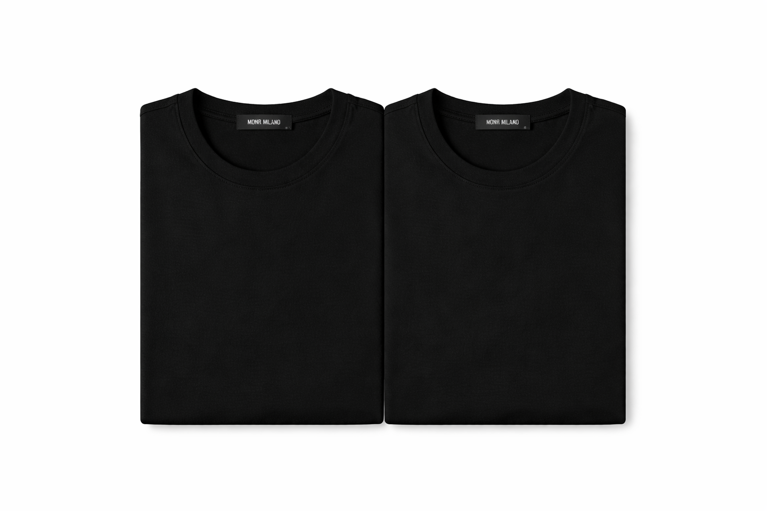 PACK CAMISETA BÁSICA SLIM FIT - NEGRA