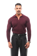 GERIPPTES LANGARM-POLOSHIRT