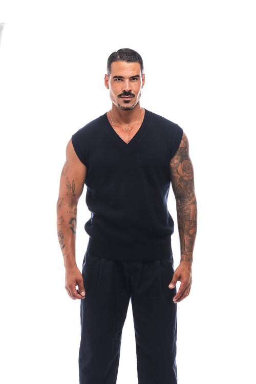 CHALECO KNIT 100% COTTON