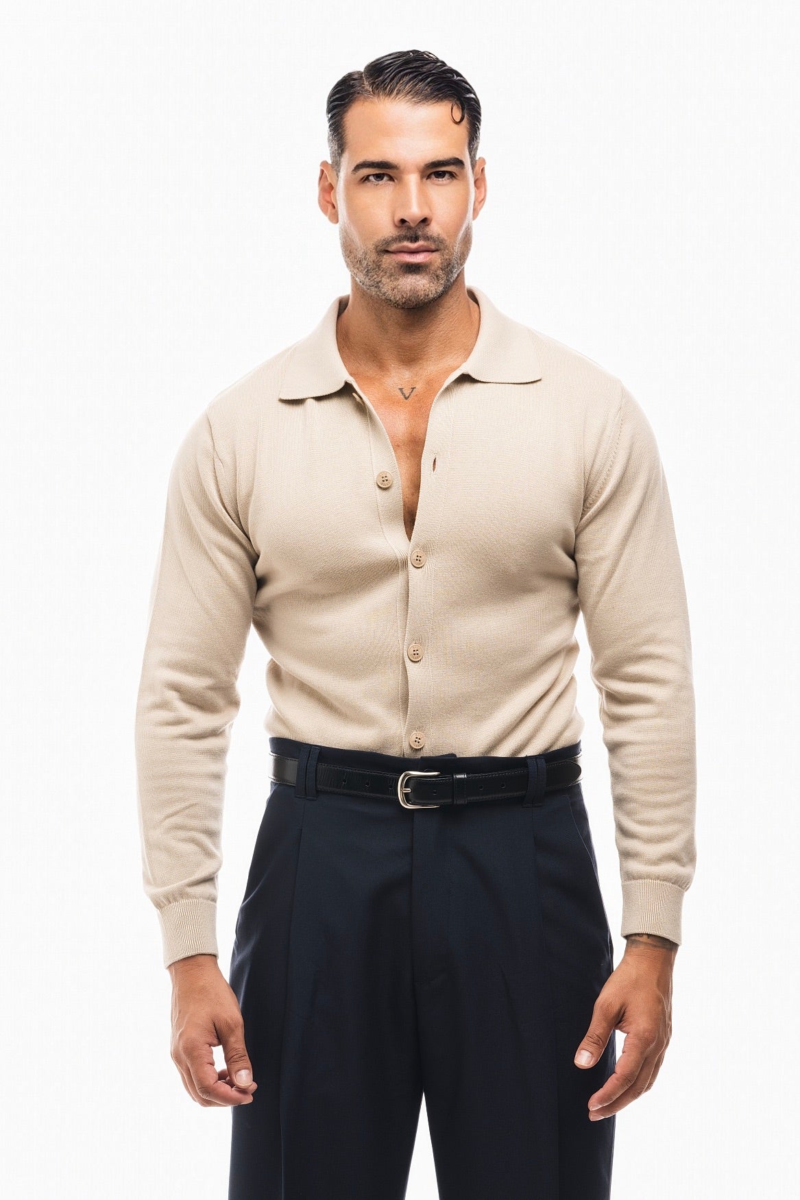 CAMISA PUNTO MANGA LARGA