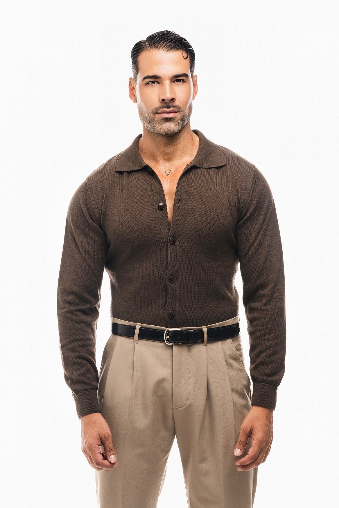 CAMISA PUNTO MANGA LARGA
