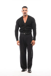 CÁRDIGAN LANA CUELLO PICO