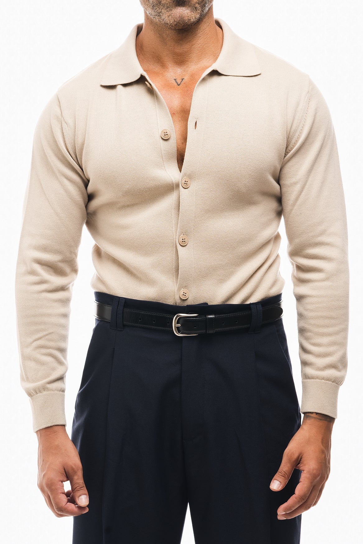 CAMISA PUNTO MANGA LARGA