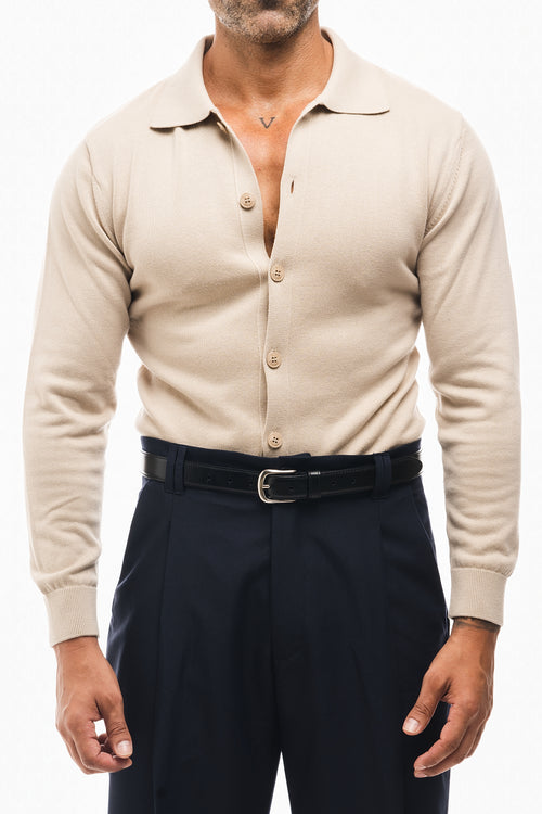 CAMISA PUNTO MANGA LARGA