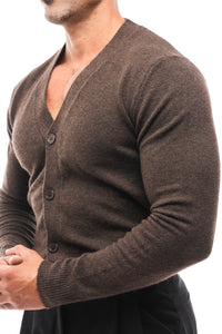 CÁRDIGAN LANA CUELLO PICO