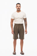 PANTALÓN BERMUDA PINZAS