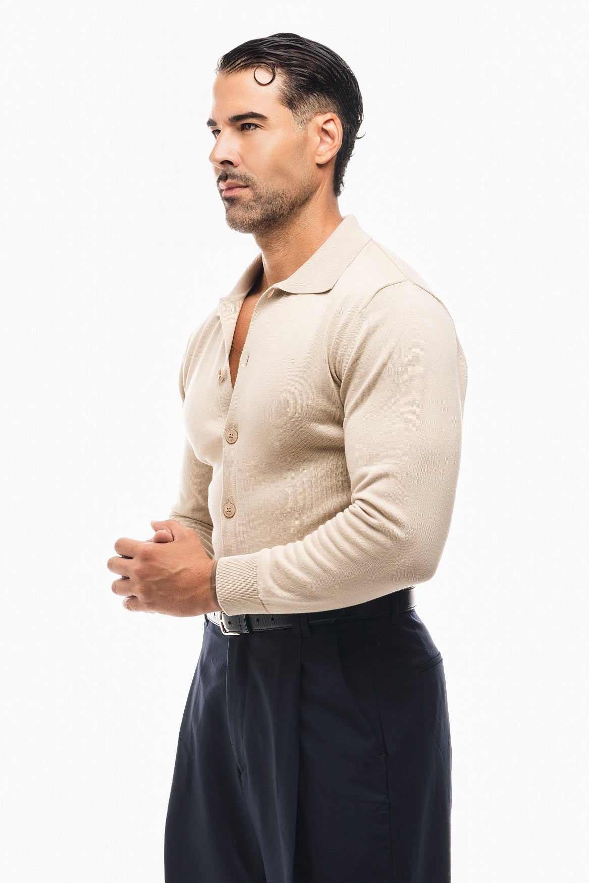 CAMISA PUNTO MANGA LARGA