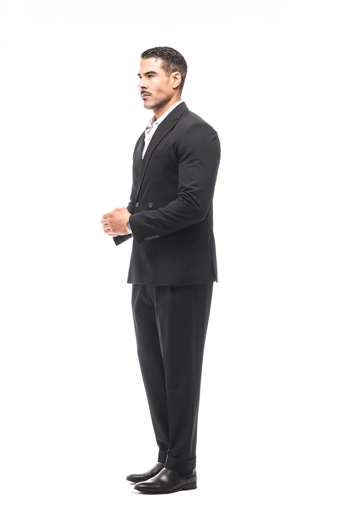 TRAJE CRUZADO NEGRO
