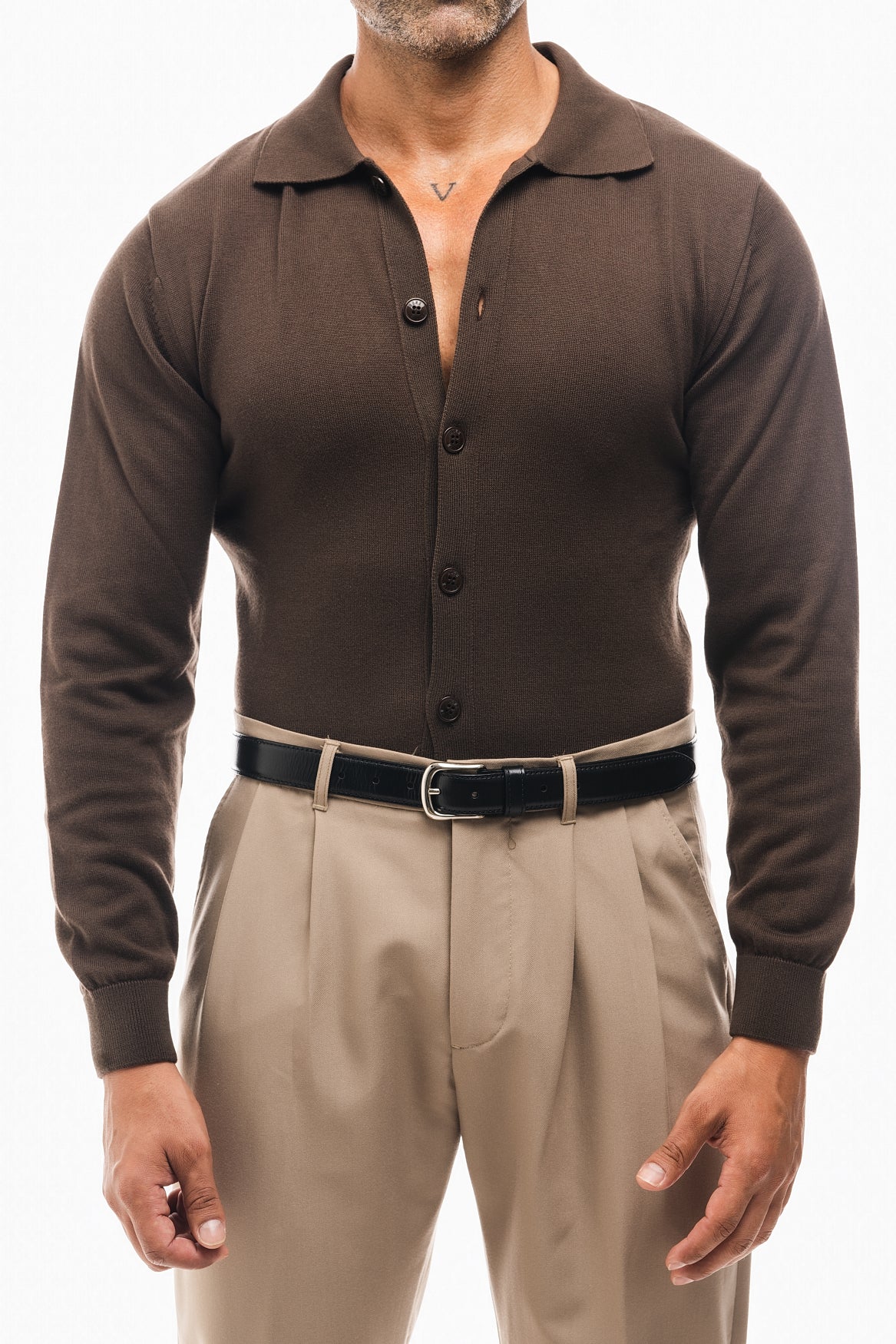 CAMISA PUNTO MANGA LARGA