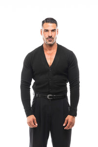 CÁRDIGAN LANA CUELLO PICO