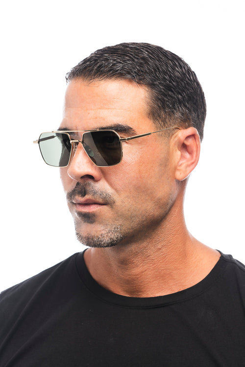 GAFAS DE SOL TITANIO/MONTURA ORO