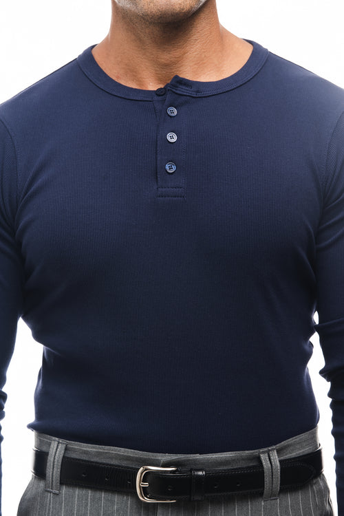 CAMISETA HENLEY CANALÉ MANGA LARGA