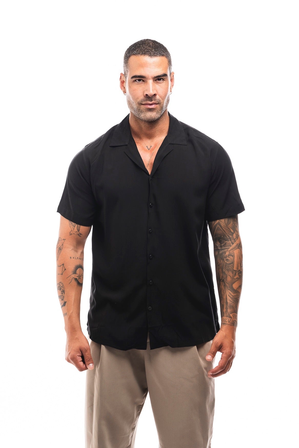 CAMISA MANGA CORTA VISCOSA