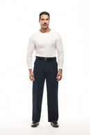 PANTALONI BAGGY A RIGHE GESSATE