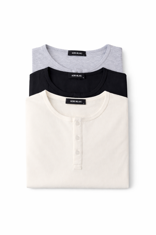 PACK DE CAMISETA HENLEY