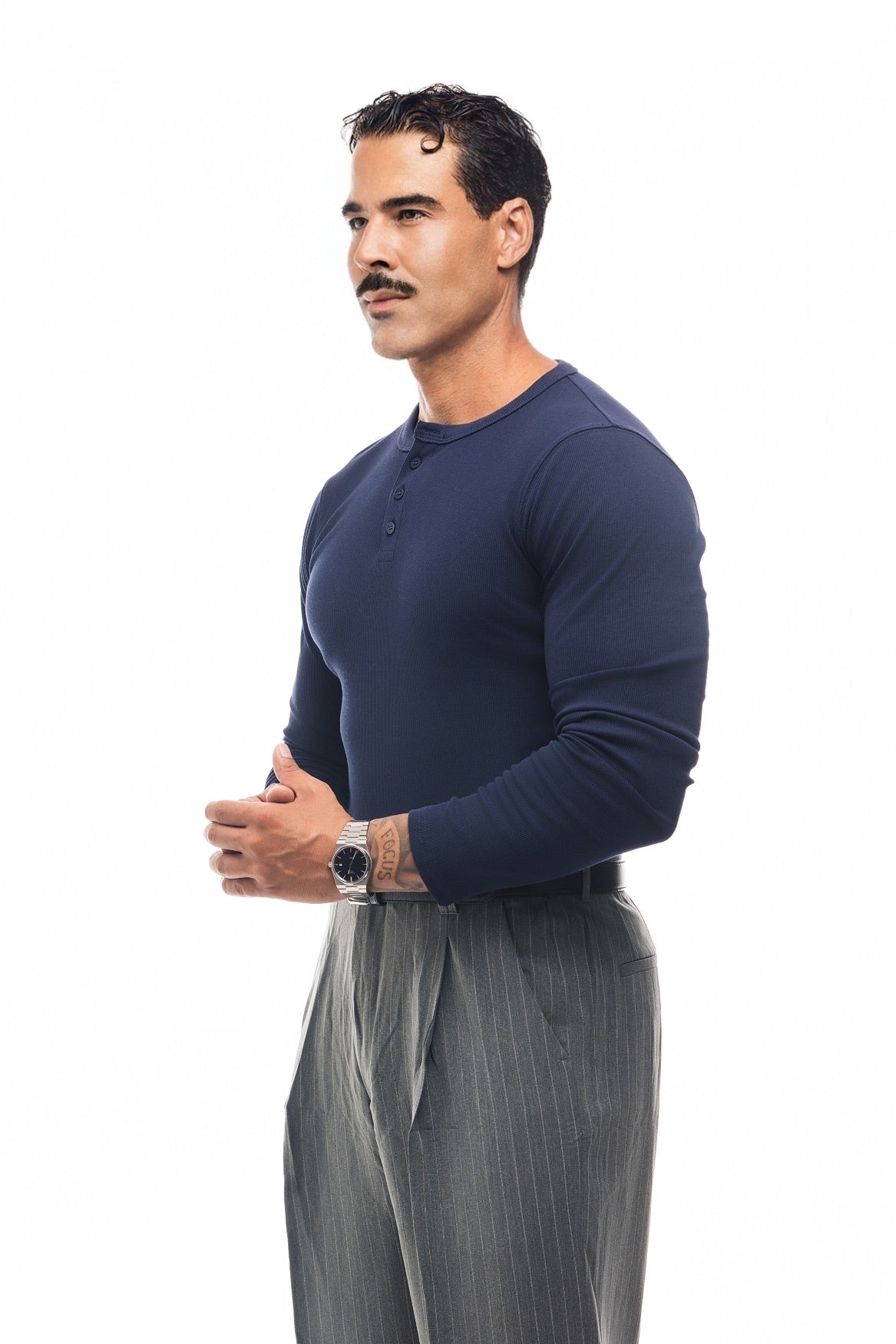 CAMISETA HENLEY CANALÉ MANGA LARGA